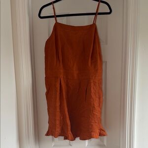 LOFT Vibrant Orange Romper
